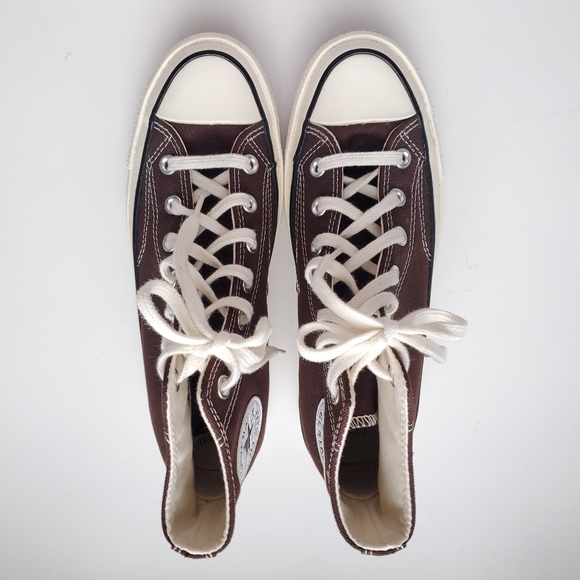 ♡SOLD♡ Converse Brown Chuck 70 High Top Shoes Men's Size 6 Women's Size 8 Unisex - Picture 4 of 16